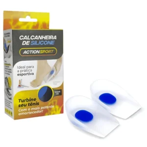 Calcanheira de Silicone Ponto Azul Action Sport Ortho Pauher (o par)
