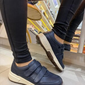 Sapato Feminino Antistress em Couro Opananken (velcro)
