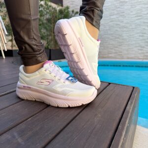 Tênis Feminino Skechers Go Walk Max Cushioning Hyper Burst Cadarço