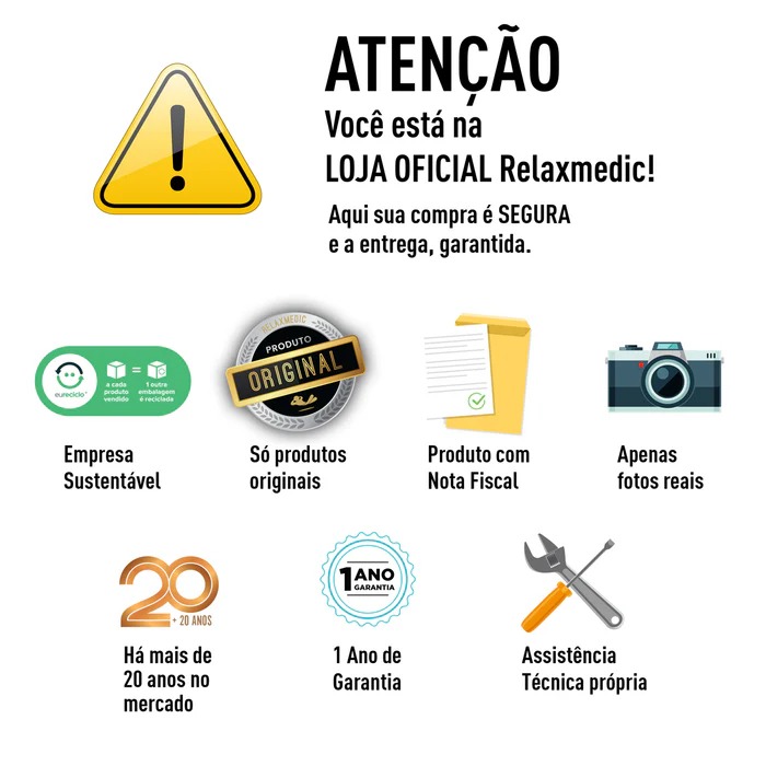 Assento Massageador Shiatsu Neck e Back Relaxmedic