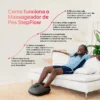 Como funciona o Massageador de Pes StepFlow em cinco passos