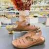 Sandalia Feminina Franciscana Air Latex Opananken na cor caramelo