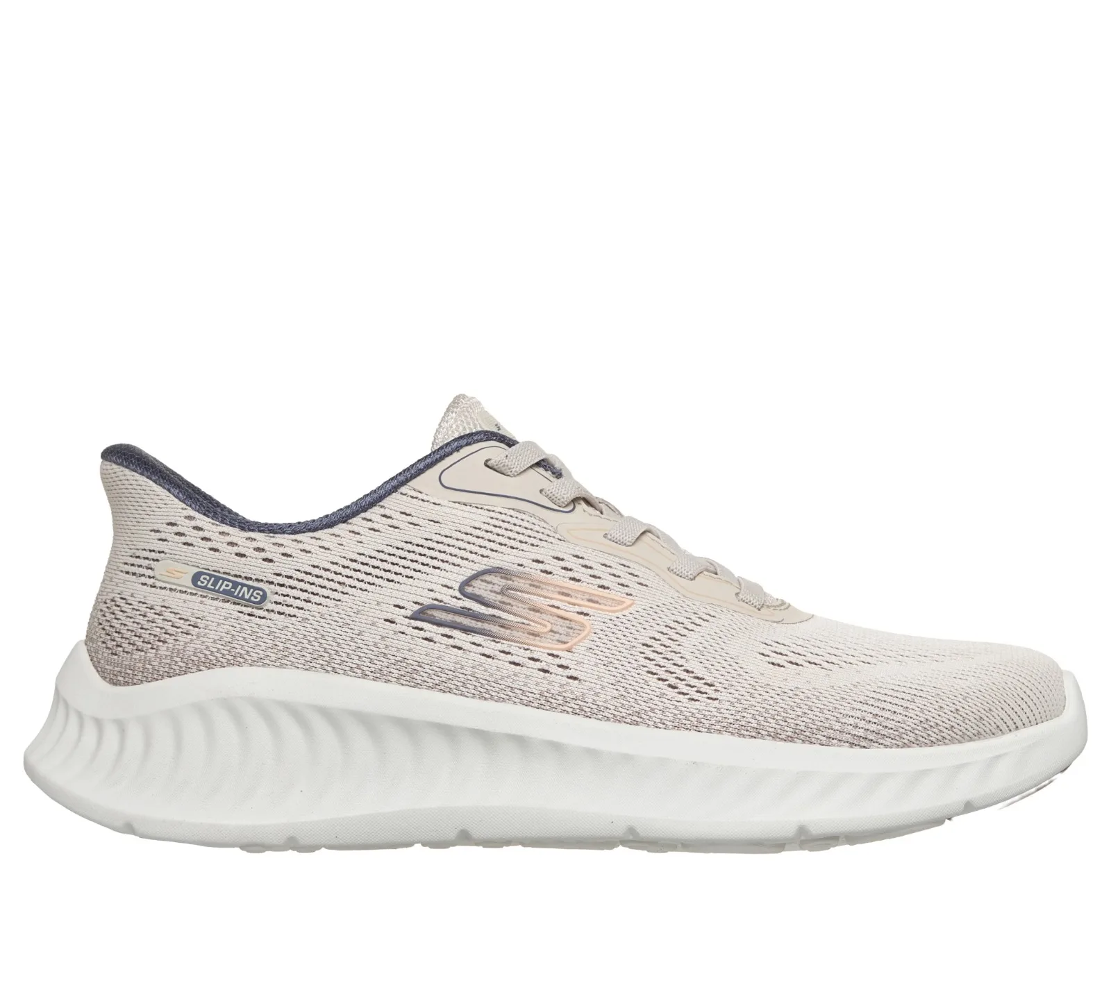 Tênis Feminino Skechers Go Walk Now Slip-ins para Caminhada Bege