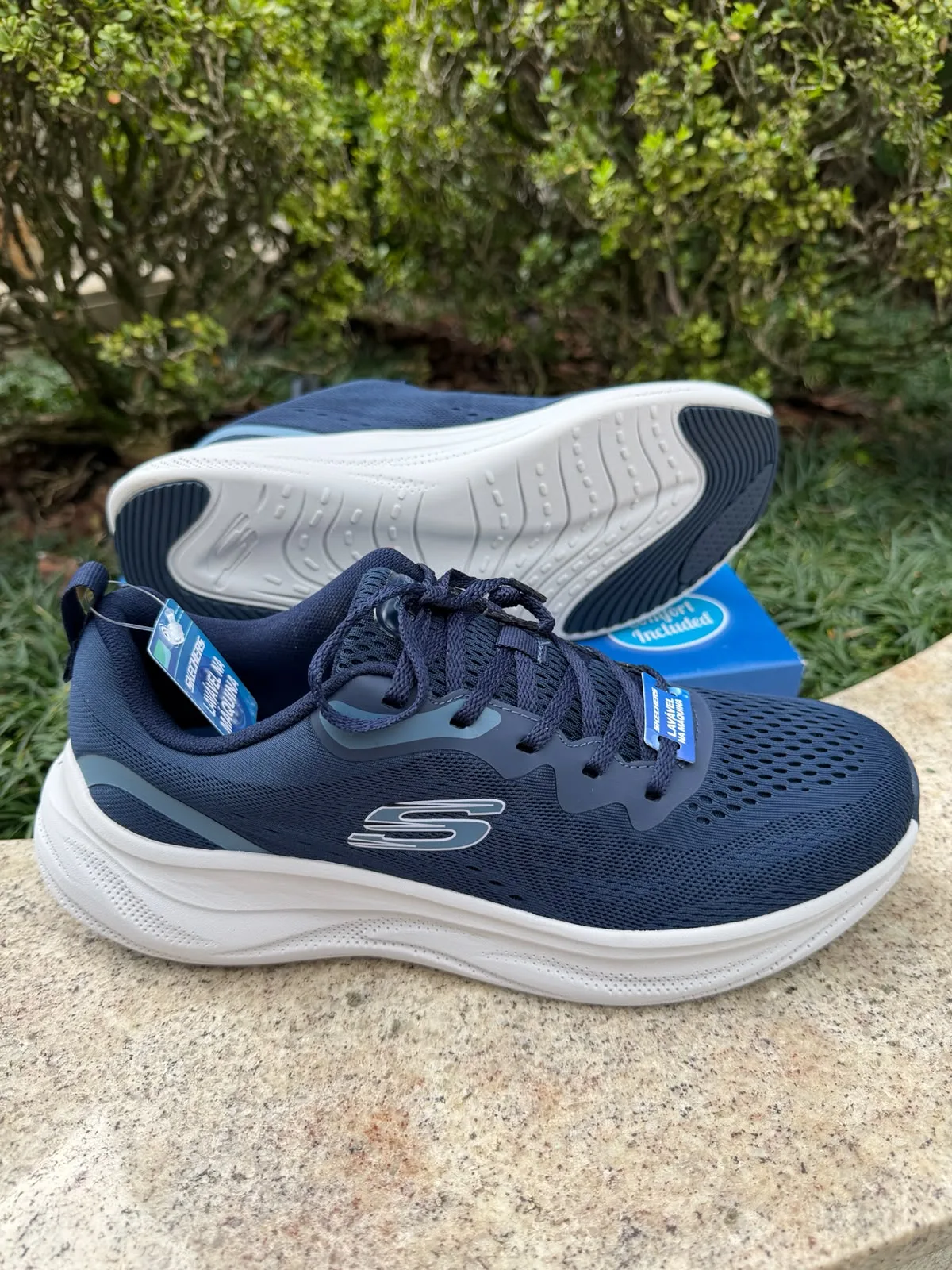 Tênis Masculino Skechers para Caminhada Azul Marinho