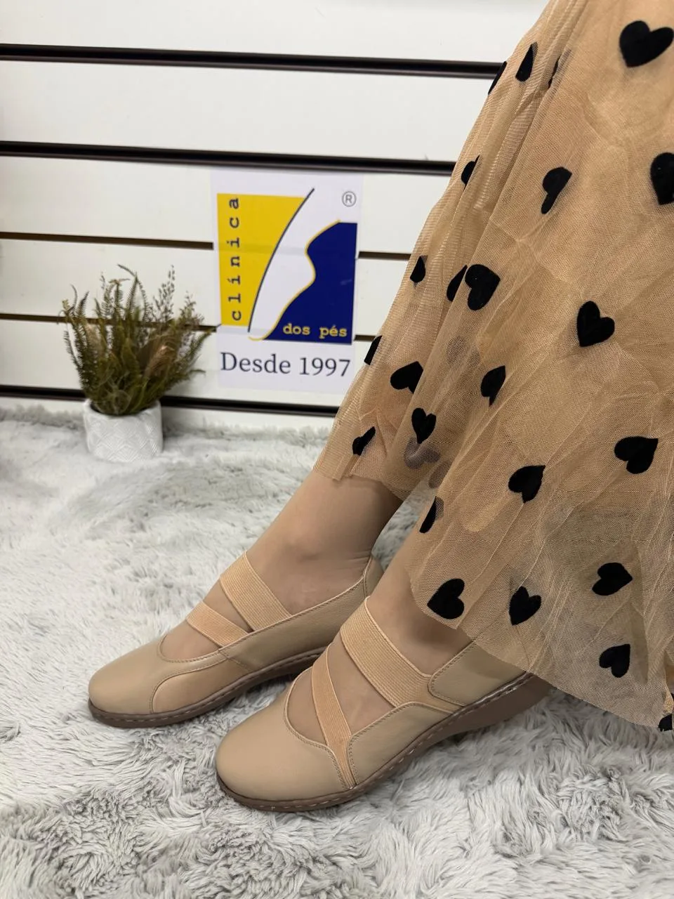 Sapatilha Feminina Antistress para Joanete em Couro e Lycra Opananken
