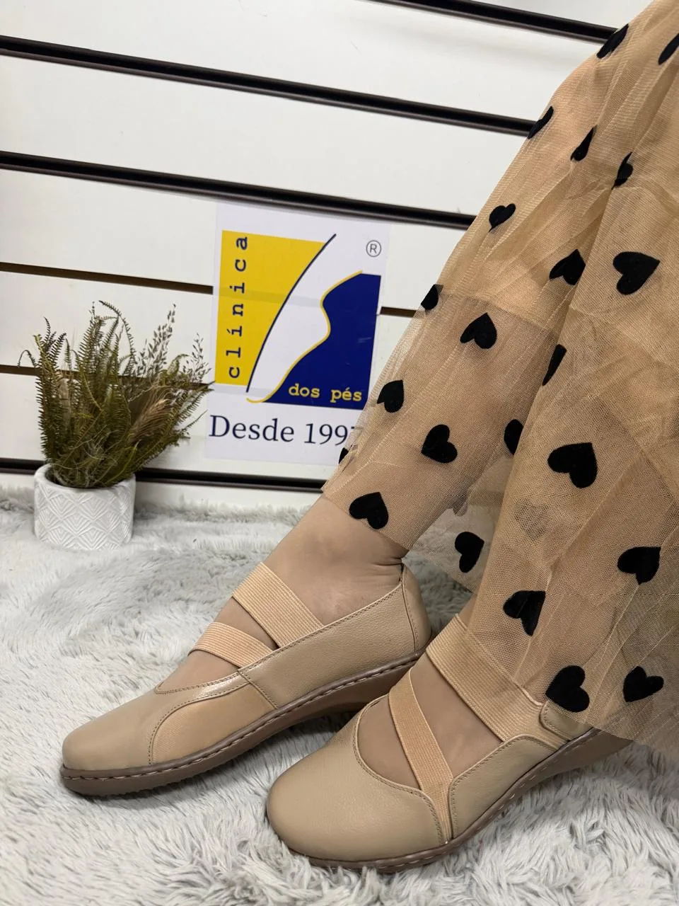 Sapatilha Feminina Antistress para Joanete em Couro e Lycra Opananken