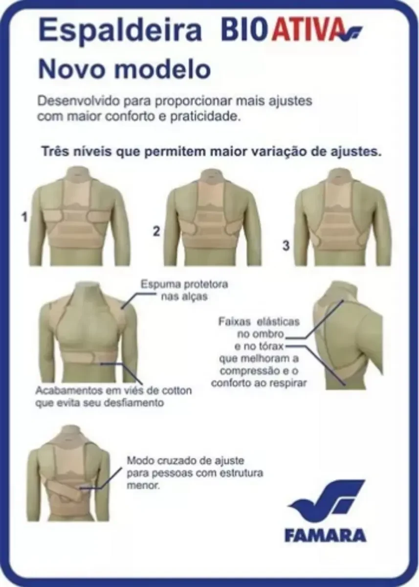 Colete Postural Feminino Bioativa Famara