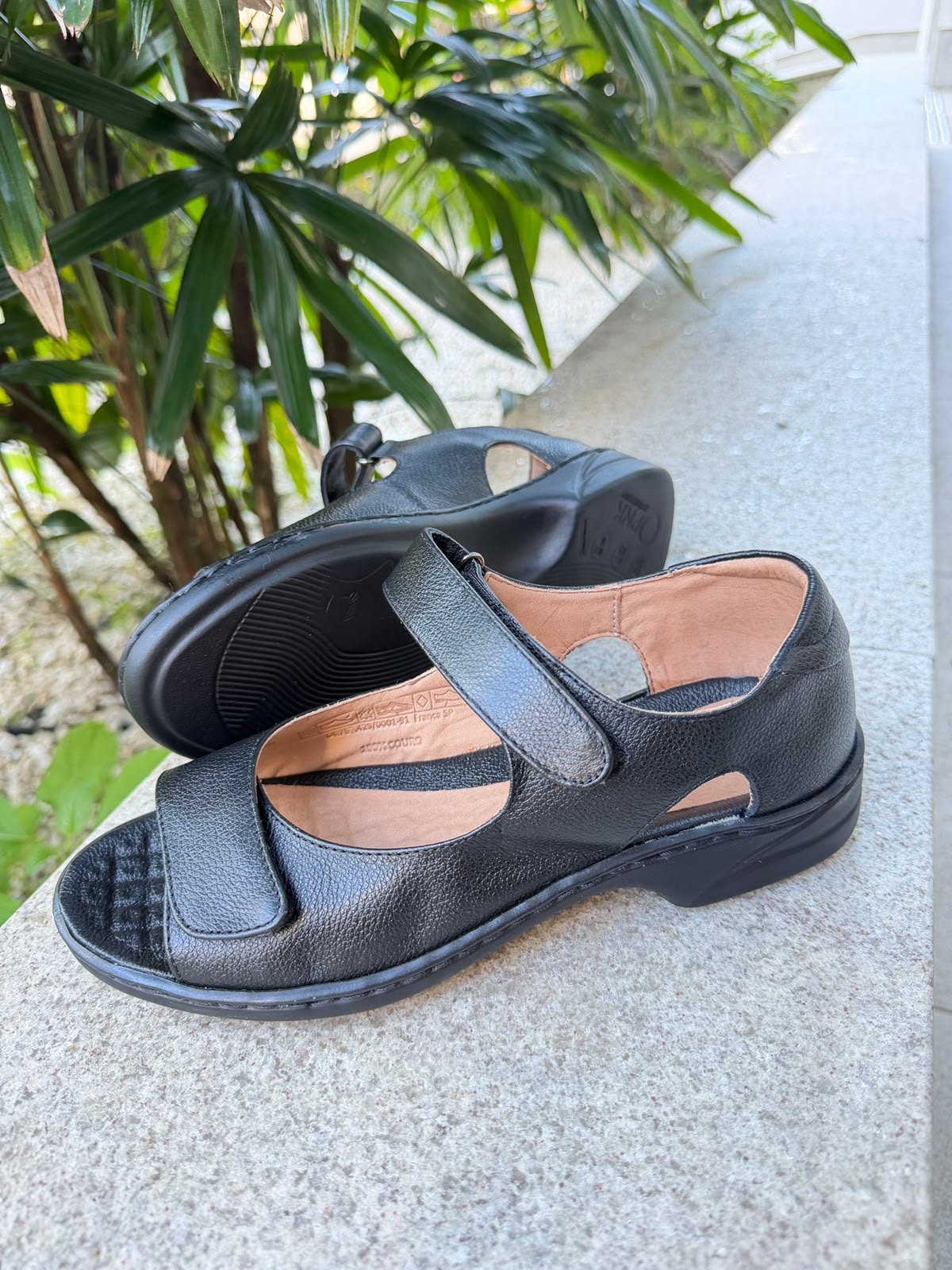 Sandália Feminina Antistress com Velcro para Pés Inchados Opananken