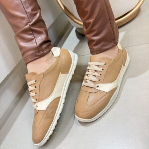 Sapatênis Feminino Casual Antistress em Couro Opananken