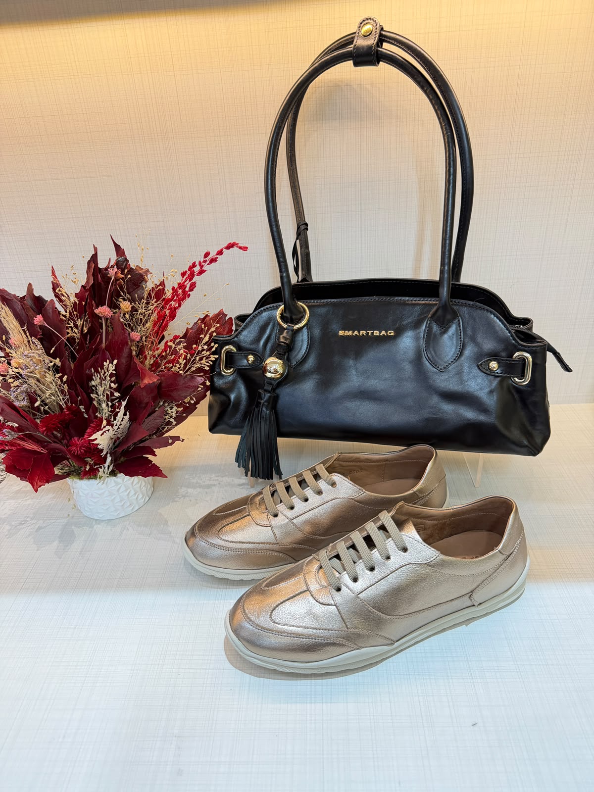 Sapatênis Feminino Casual Antistress em Couro Opananken