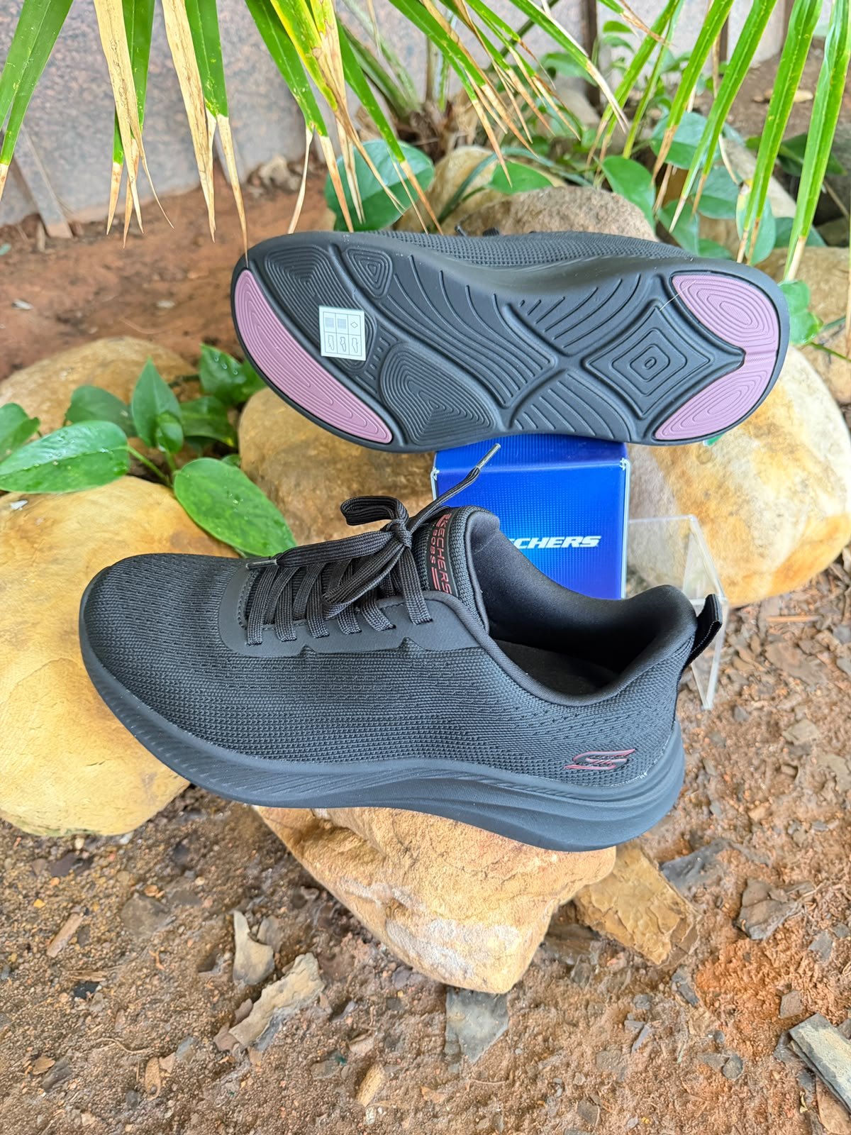 Tênis Masculino Skechers Bobs Sport Caminhada Preto